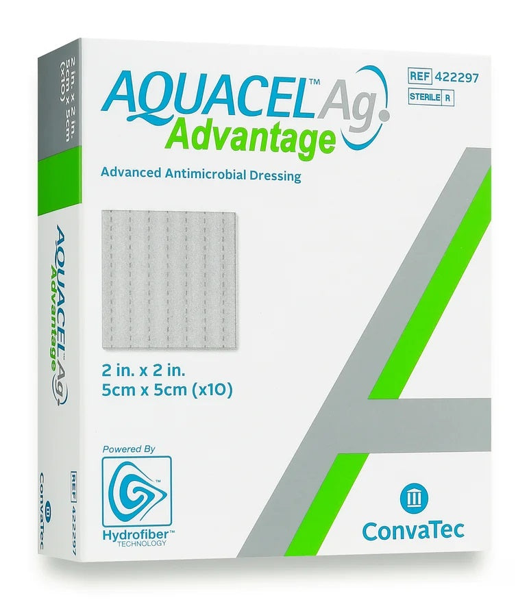 hydrofiber dressing AQUACEL® Ag Advantage Enhanced with Silver 2x2