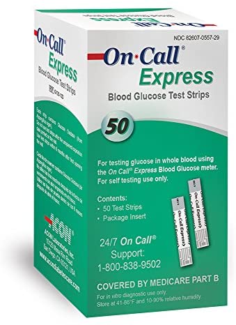 ACON Laboratories On Call Express Test Strips, 50ct (A4253) – DDP