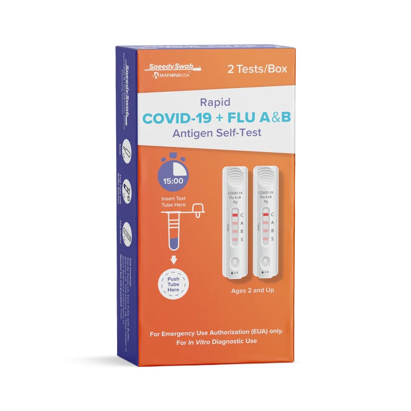 SpeedySwabª COVID-19 & Flu Self Test | 2 Packs