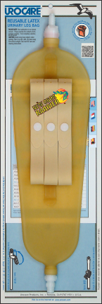 Reusable Latex Urinary Leg Bag, 32 oz Capacity