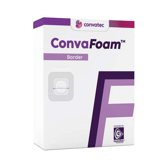 ConvaFoam™ Border Adhesive Silicone Hydrofiber™ Foam Dressing Small Sacral 7.9x6.5" (20x16.5cm)