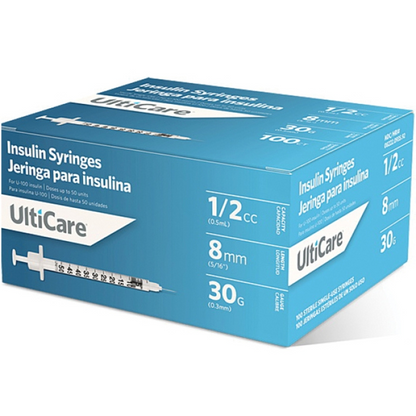 UltiCare® Insulin Syringe, 0.5 cc,  30G x 5/16"