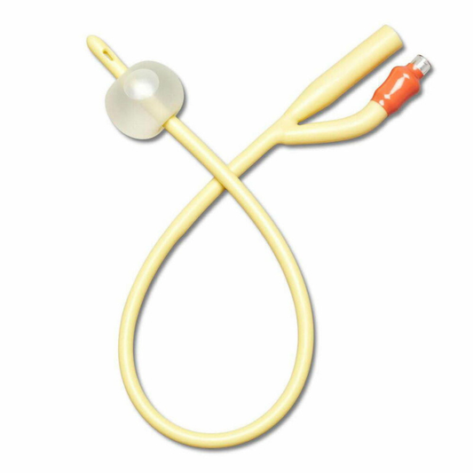 Silicone-Elastomer Coated Latex Foley Catheter with Straight Tip, 3-Way, 16 Fr, 30 mL