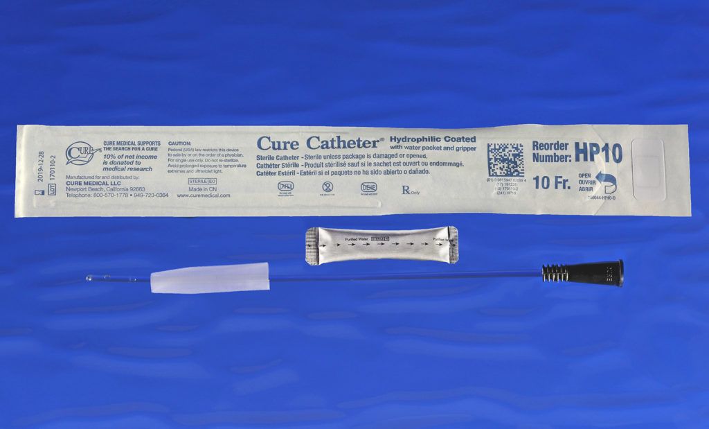 Cure Catheter® Pediatric Hydrophilic, 10", 10fr