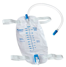 Rüsch® Easy-Tap™ Leg Bag, 32oz (946mL), Sterile