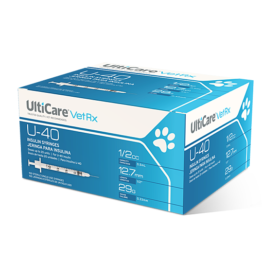 UltiCare® Insulin Syringe U40, 0.5 cc,  29G x ½"