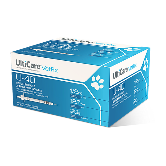 UltiCare® Insulin Syringe U40, 0.5 cc,  29G x ½"