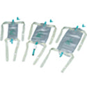 DISPOZ-a-BAG® Leg Bag, Rubber Cap Valve with Latex Straps, 19 oz. (1 Pair)  48/cs