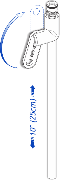 Urocare® Standard Quick Drain Valve™,  10" Long tube