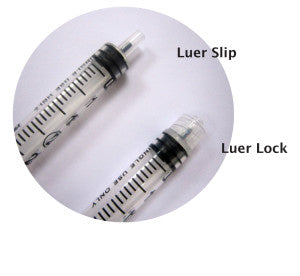 3cc Syringe/Needle Combination with Luer-Lock Tip, 23g x 1", Light Blue