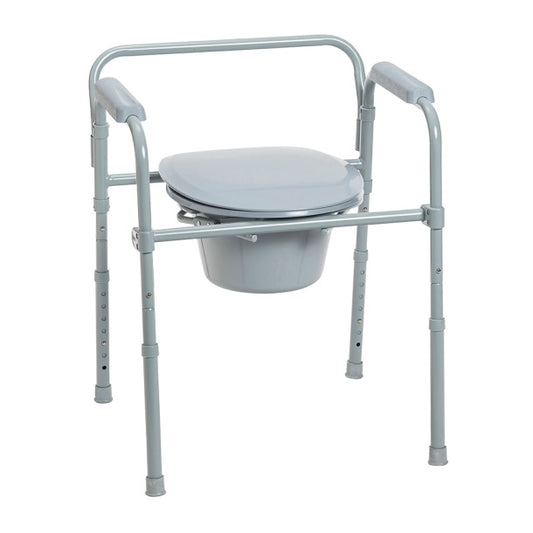 Folding Steel Commode, 4/Case