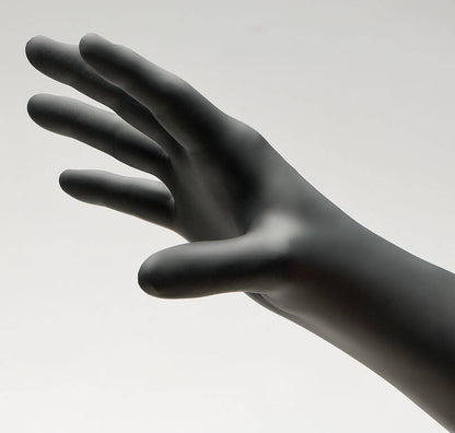 NitriDerm® Black Nitrile 187 series Textured Powder Free Exam Glove, Small