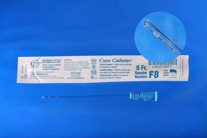 Cure Catheter® Female Catheter with Straight Tip, 6", 8Fr     A4351