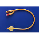 RÜsch® Gold Silicone Coated Latex 2 Way Foley Catheter, 16", 20Fr, 5cc Balloon