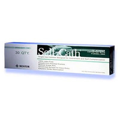 Self-Cath® Straight Tip, Funnel End, Curved Packaging, 16", 14Fr
