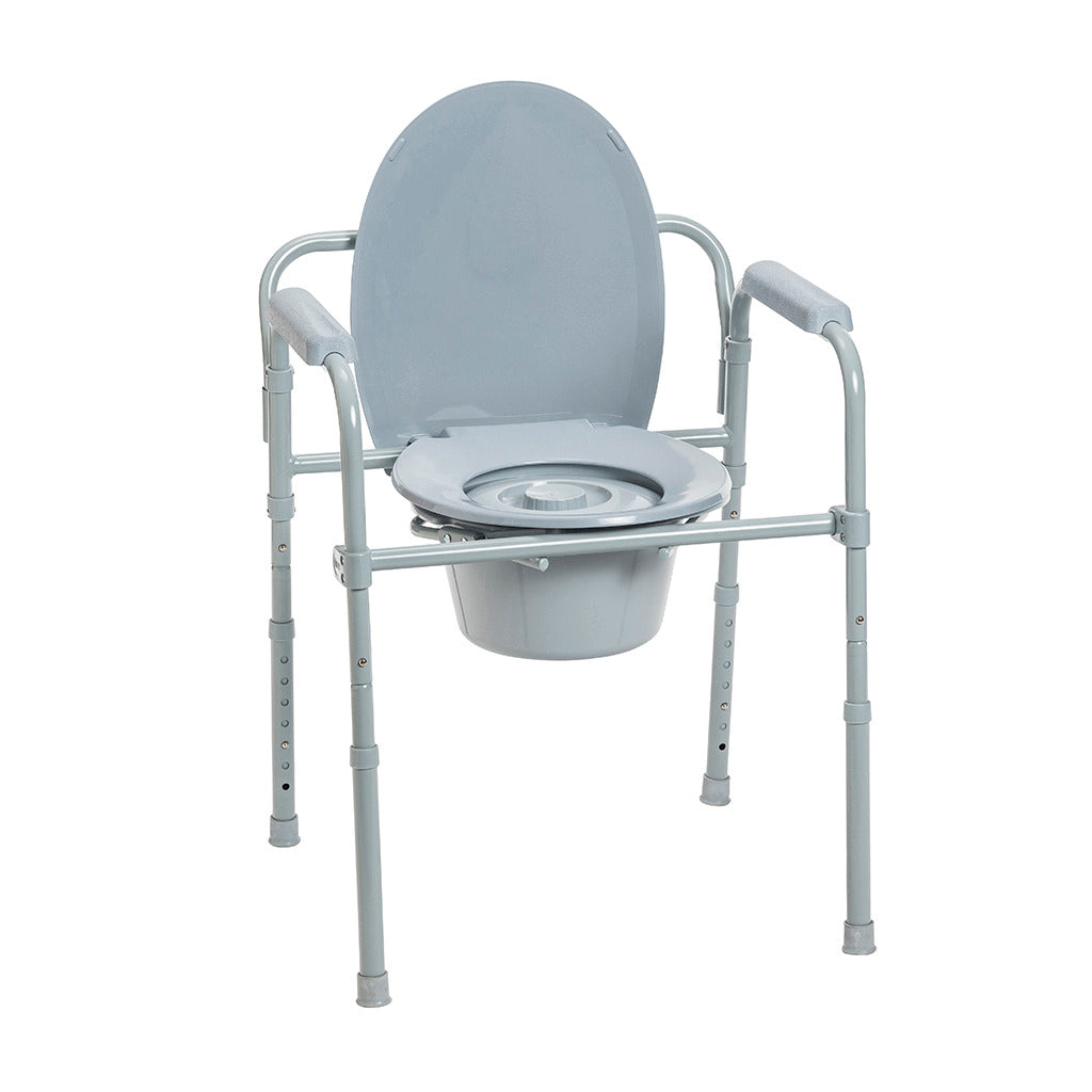 Folding Steel Commode, 4/Case