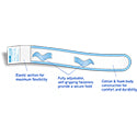 Fitz-All® Universal Fabric Leg Bag Strap, Extra-Small