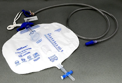 Urinary Drainage Bags, 2000mL, Pre-pierced Needle-Free Sampling Port