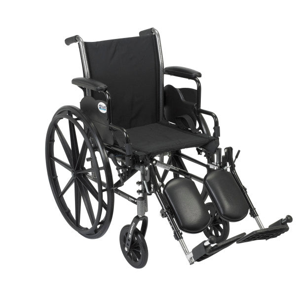 Cruiser III Wheelchair 16" Detachable Desk Arm Elevating Leg Rests, Each