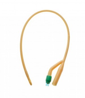2-Way Siliconized Latex Foley Catheters, 16 Fr, 5cc Balloon