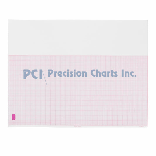 Recording Chart Paper Philips Z-Fold Red Grid