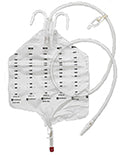 Bedside Drainage Collection System with Anti-Reflux Valve, 2000mL