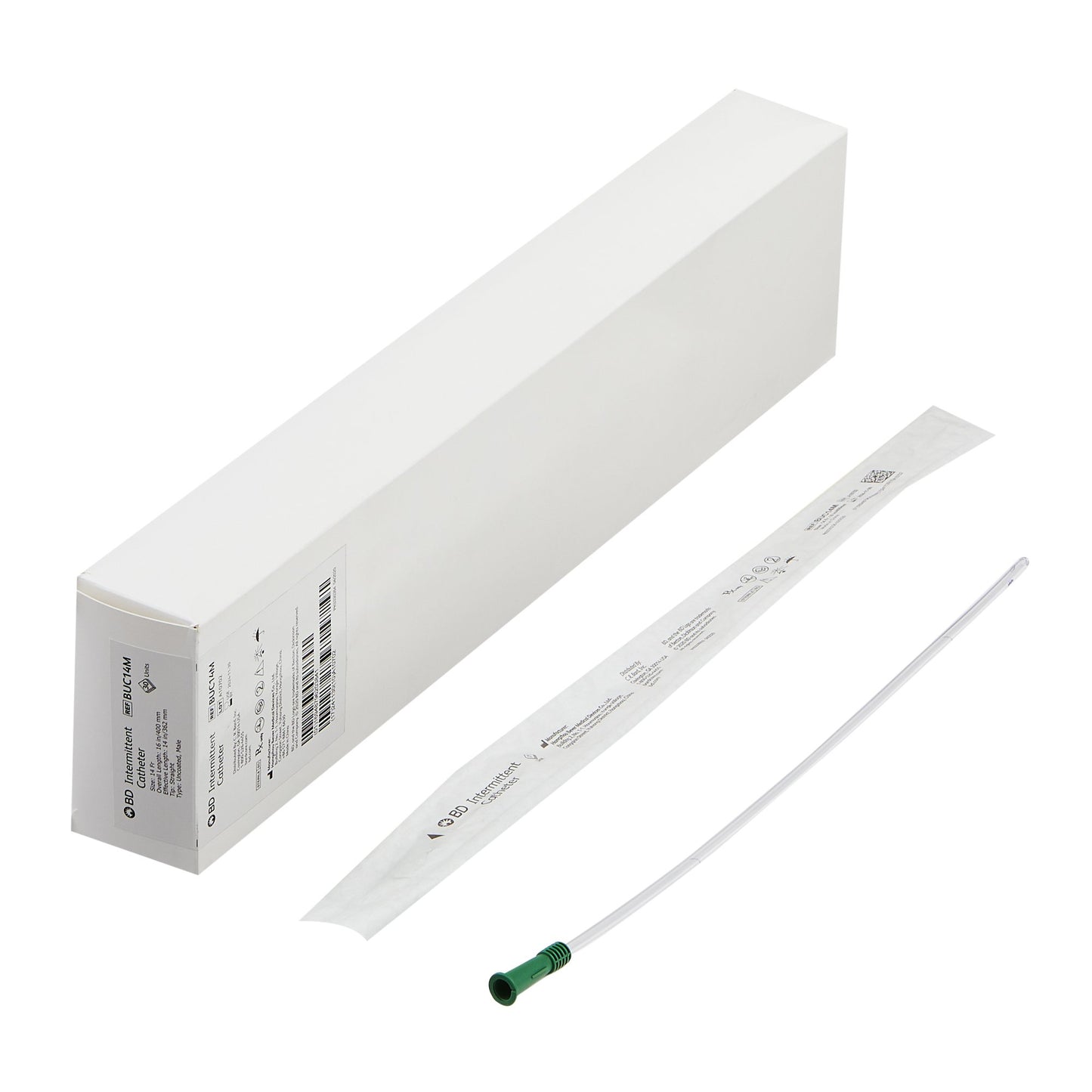 Bard® Uncoated Urethral Catheter, 14fr, 16"
