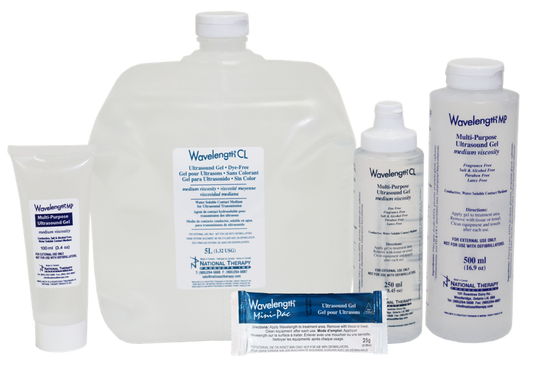 Sabelmed Wavelength® High Viscosity Multi-Purpose Ultrasound Gel, 5L Cube, Clear w/ Empty Dispenser Bottle