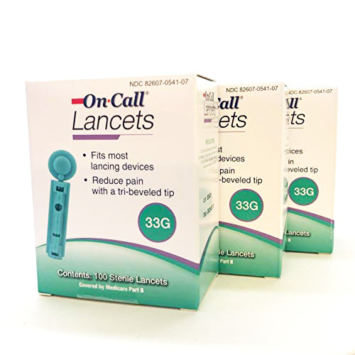 On Call Lancets, 33g, 100ct  (A4259)