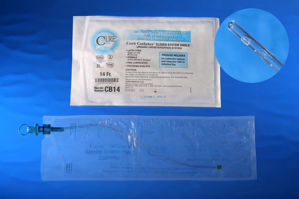 Cure Catheter® Closed System Single, 14Fr     A4353