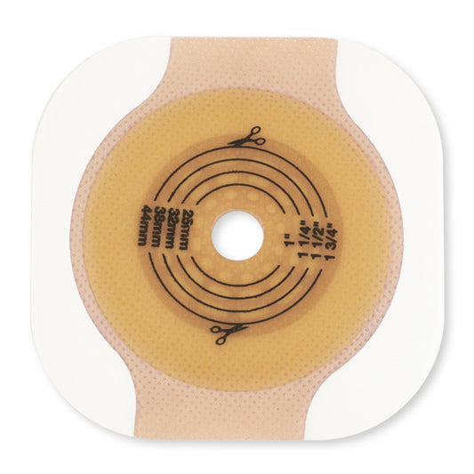 Ostomy Barrier New Image™ CeraPlus™ Trim to Fit, Extended Wear Adhesive Tape Borders 70 mm Flange Blue Code System Up to 2-1/4 Inch Opening