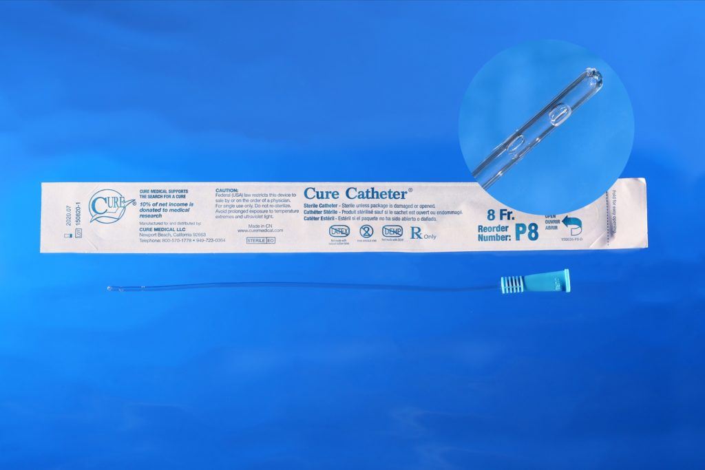 Cure Catheter® Pediatric Catheter with Straight Tip, 10", 8Fr     A4351